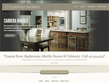 Tablet Screenshot of carrera-marble.com